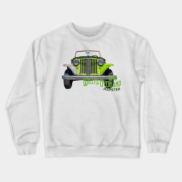 1948 Willys Overland Jeepster Crewneck Sweatshirt by Gestalt Imagery